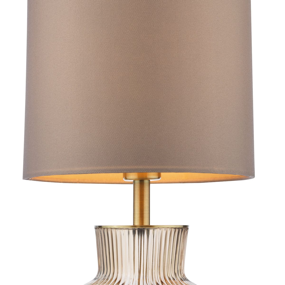 Suelita Brown Glass Table Lamp with Shade