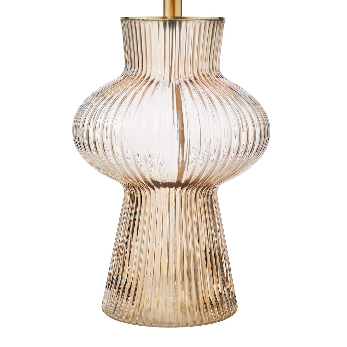 Suelita Brown Glass Table Lamp with Shade