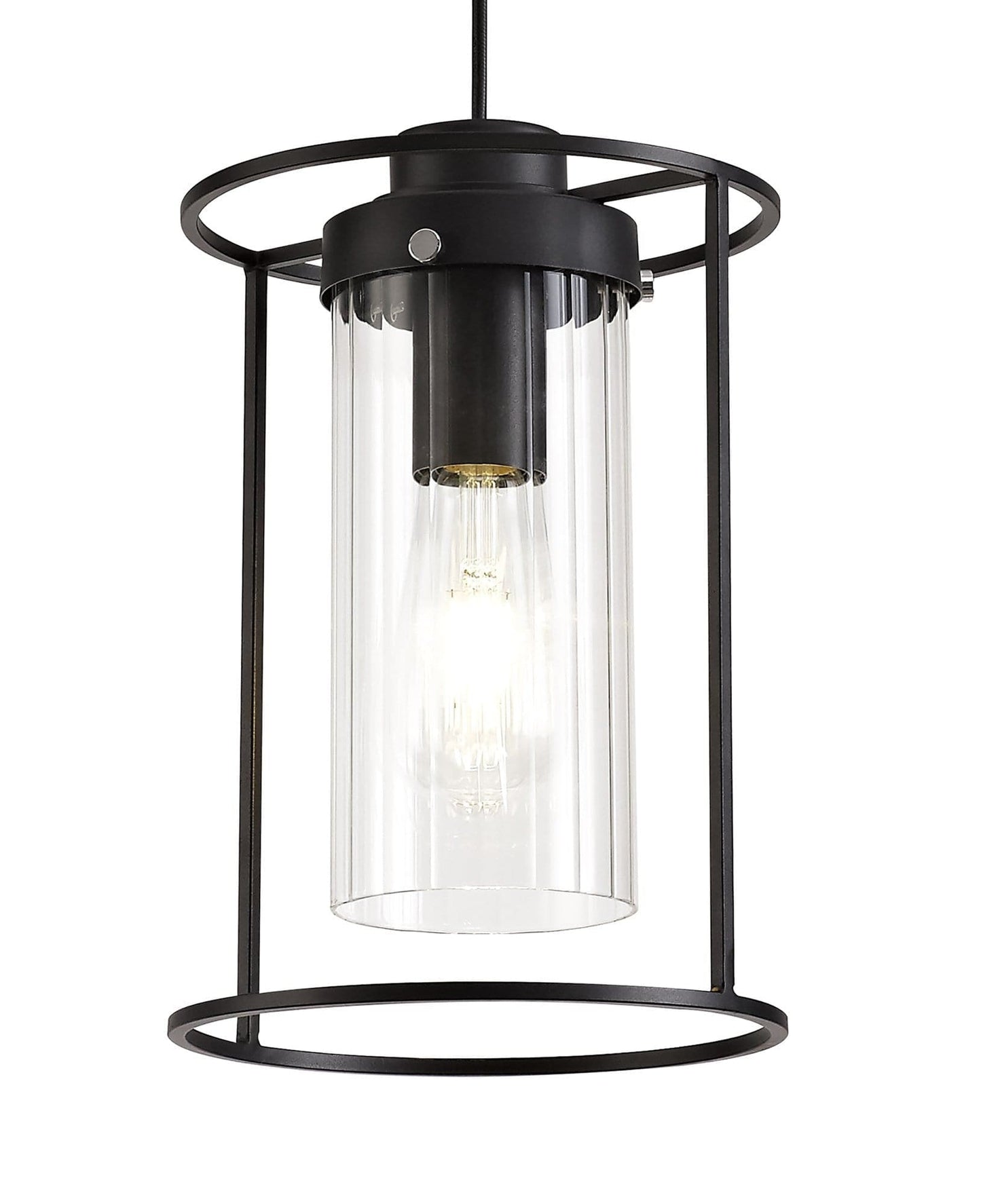 Swinton Single Pendant Black