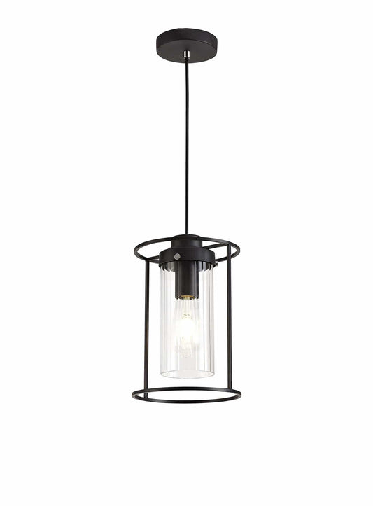 Swinton Single Pendant Black