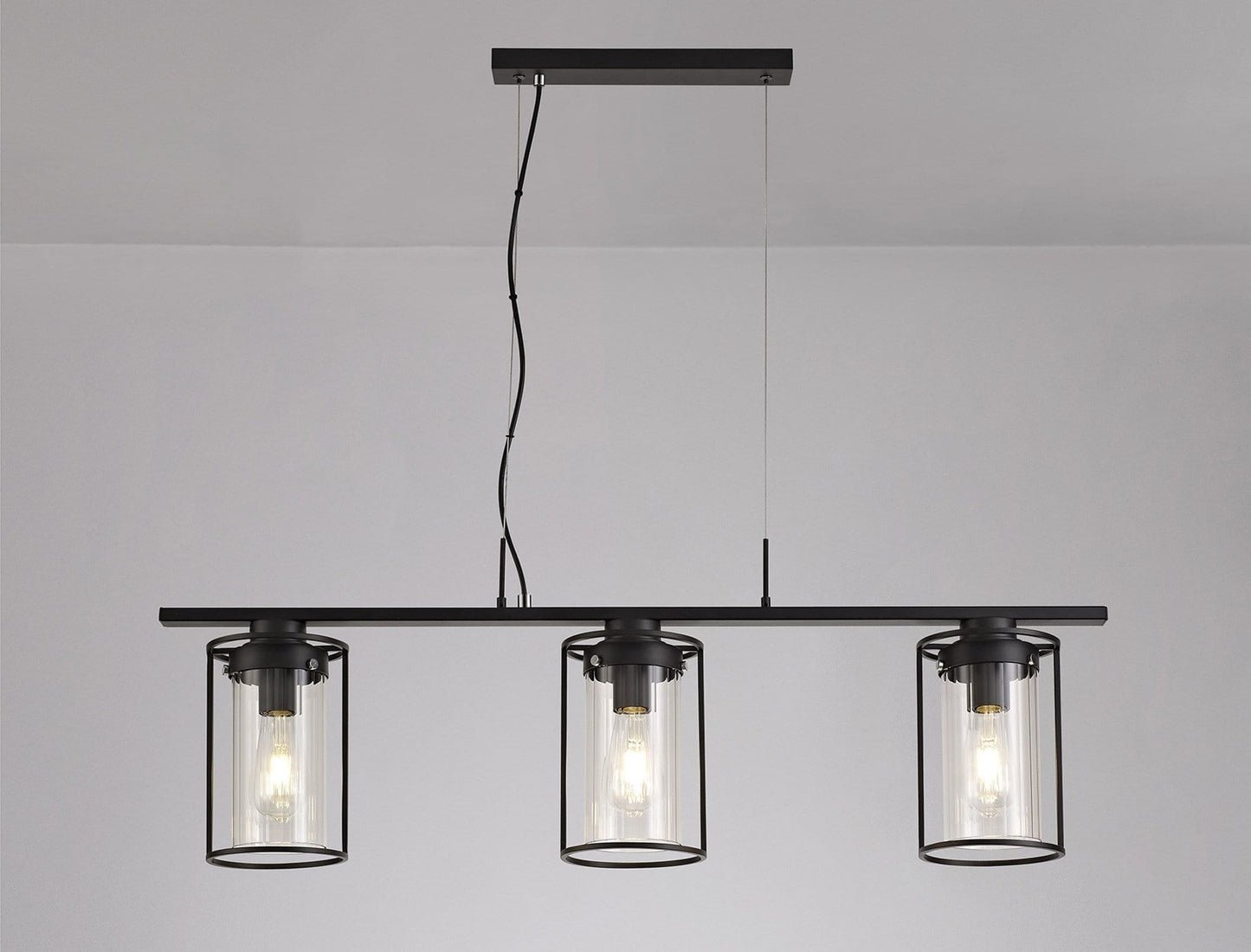 Swinton Single Pendant Black