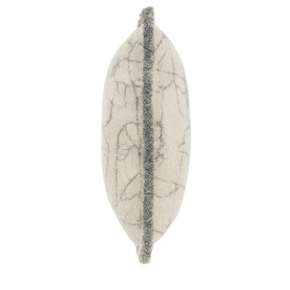 Decorative cushion with a textured surface on a white background