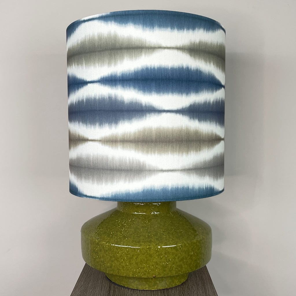 Pamplona Ceramic Green Table Lamp with Usuko Ink Slate Lampshade