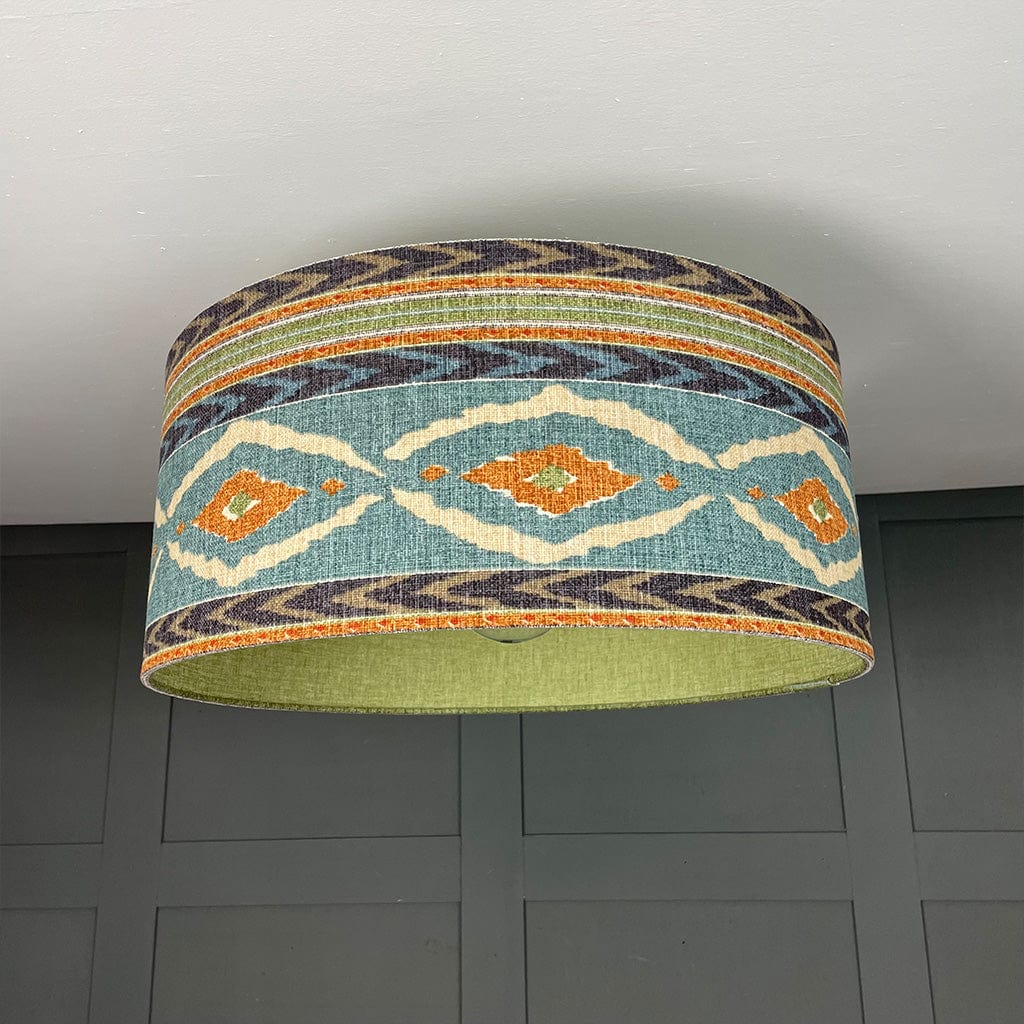 Santana Seafoam Pendant Shade with Nimbus Kiwi Lining