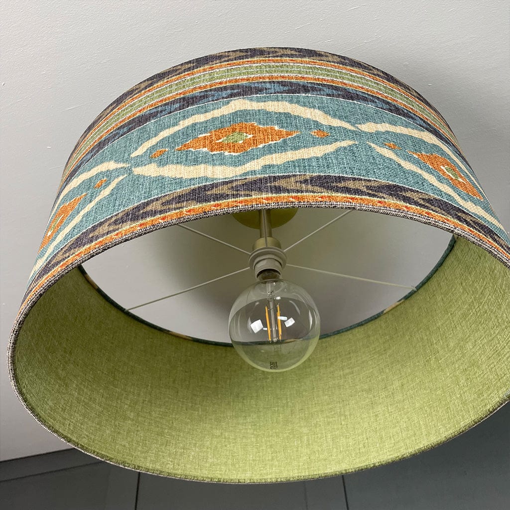 Santana Seafoam Pendant Shade with Nimbus Kiwi Lining