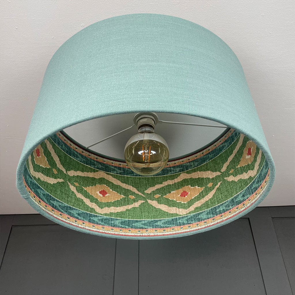 Saxon Cambridge Pendant Shade with Santana Malachite Lining