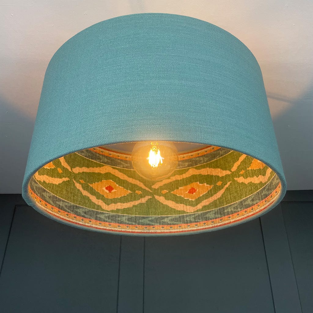 Saxon Cambridge Pendant Shade with Santana Malachite Lining