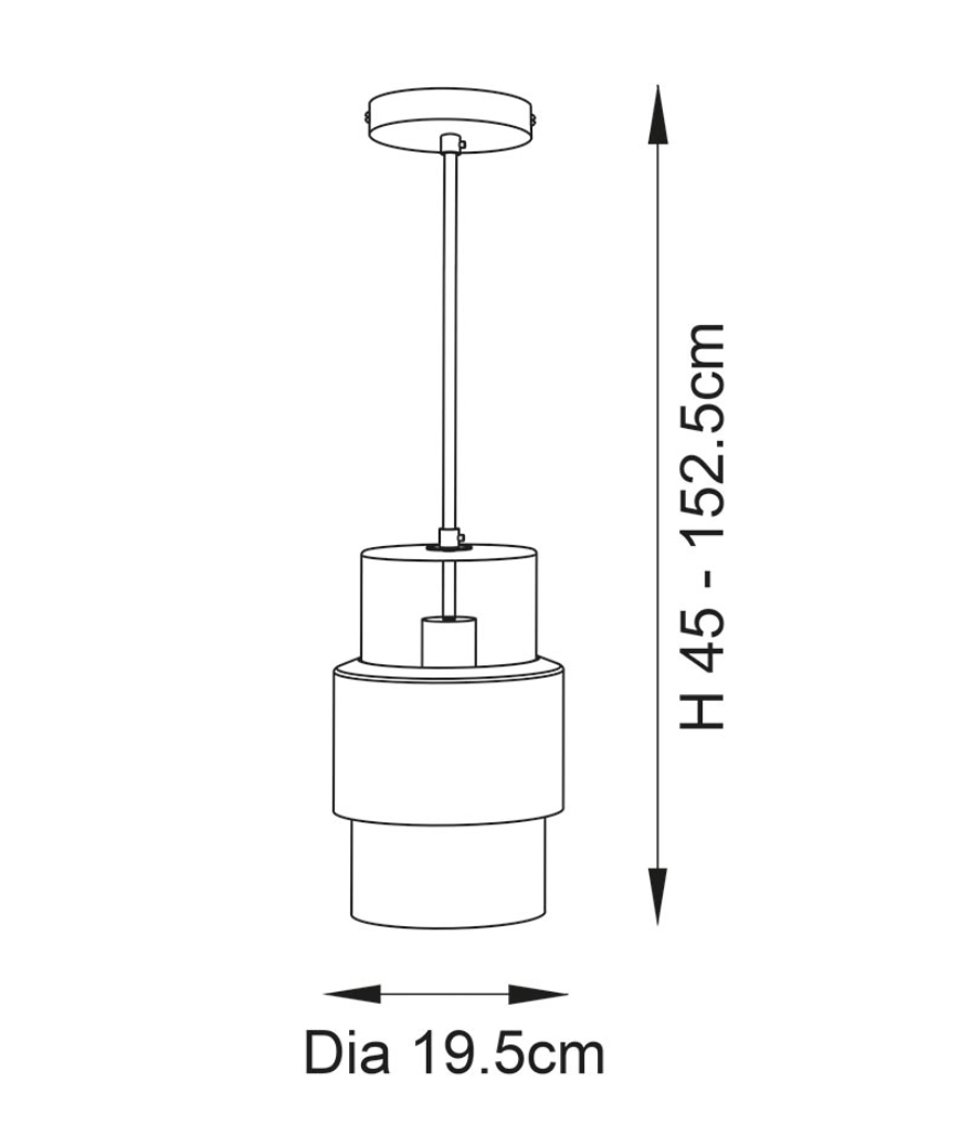 Fife Hammered Brass & Glass Pendant
