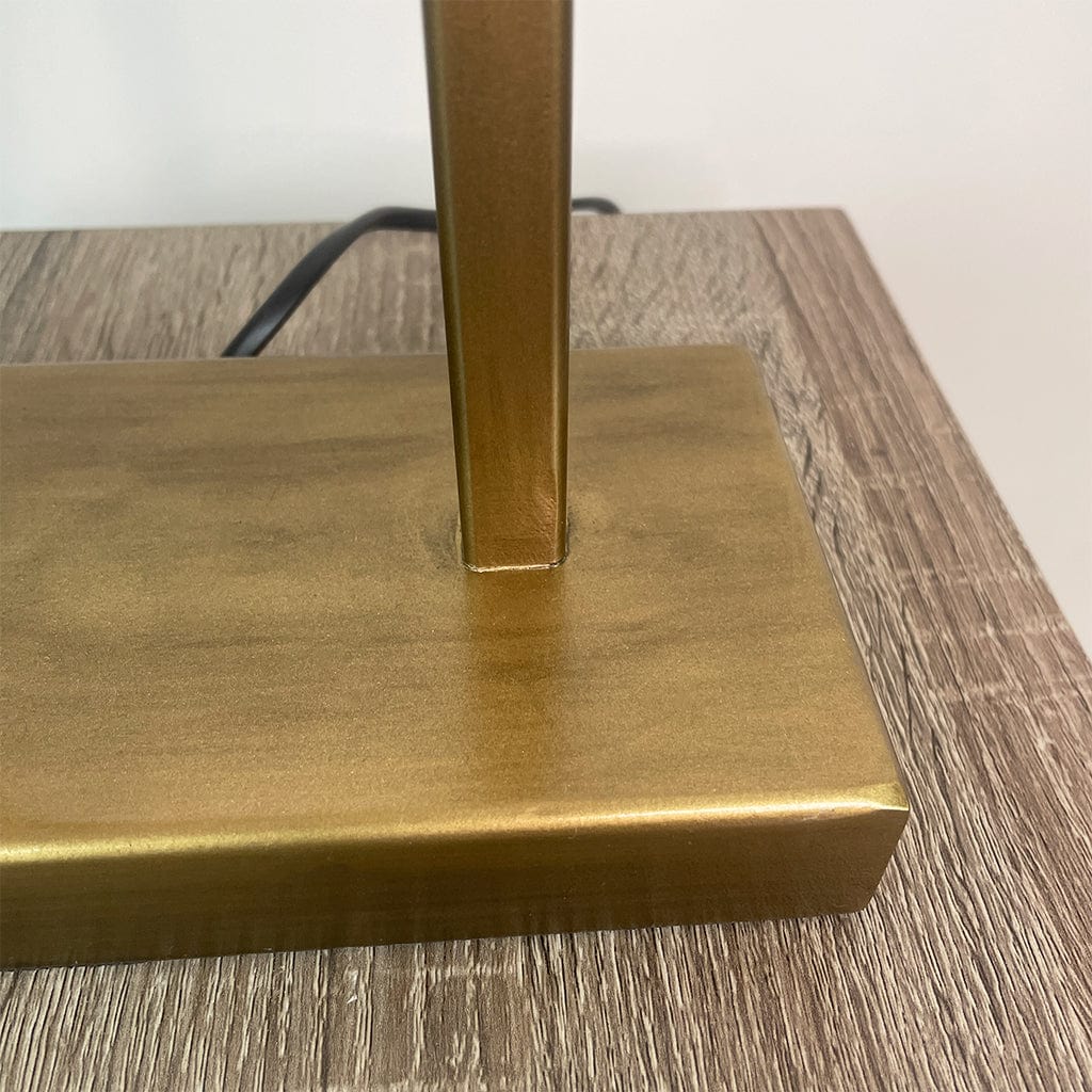 Shiva Tall Antique Brass Table Lamp