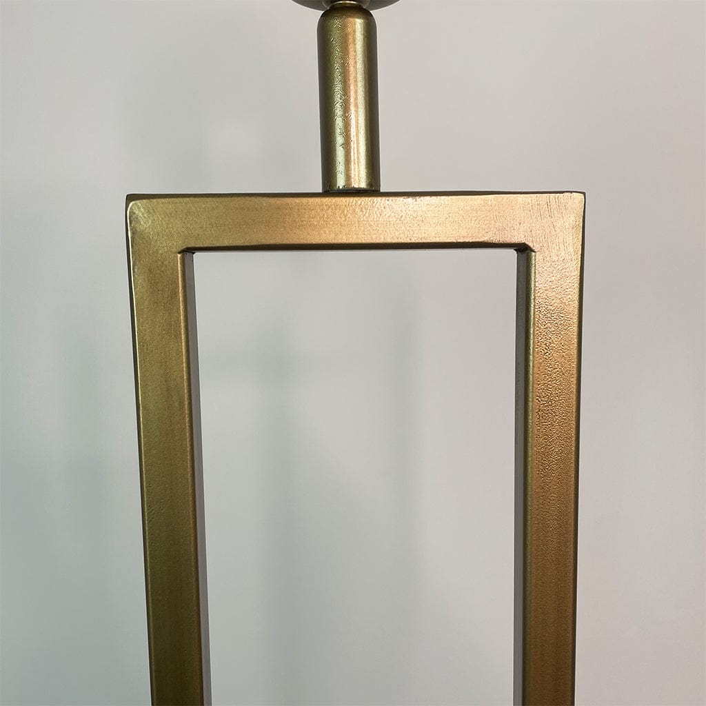Shiva Tall Antique Brass Table Lamp