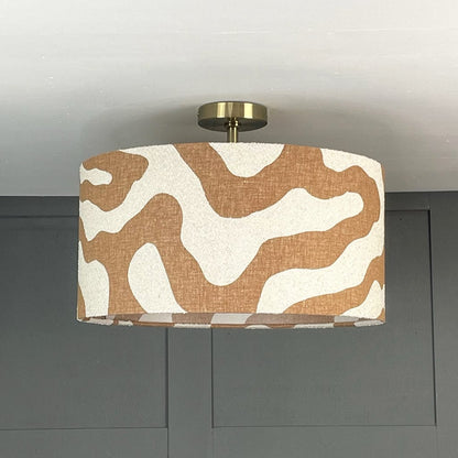 Sigrid Sandstone Boucle Shade with Frosted Lining