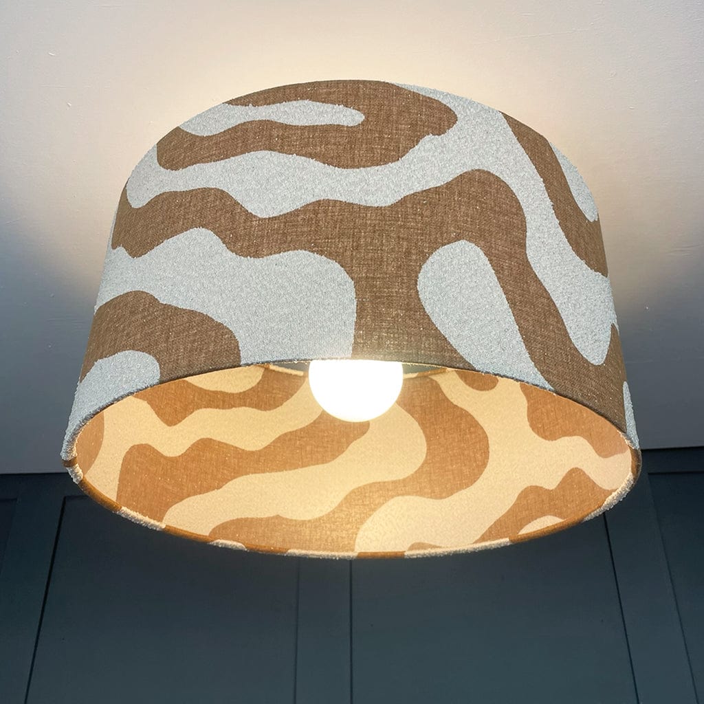 Sigrid Sandstone Boucle Shade with Frosted Lining