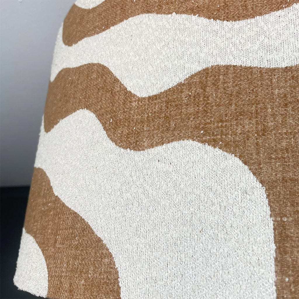 Sigrid Sandstone Boucle Shade with Frosted Lining