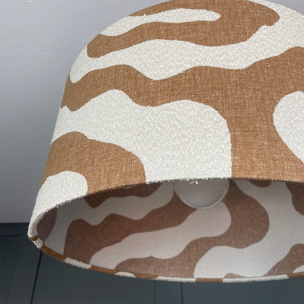 Sigrid Sandstone Boucle Shade with Frosted Lining