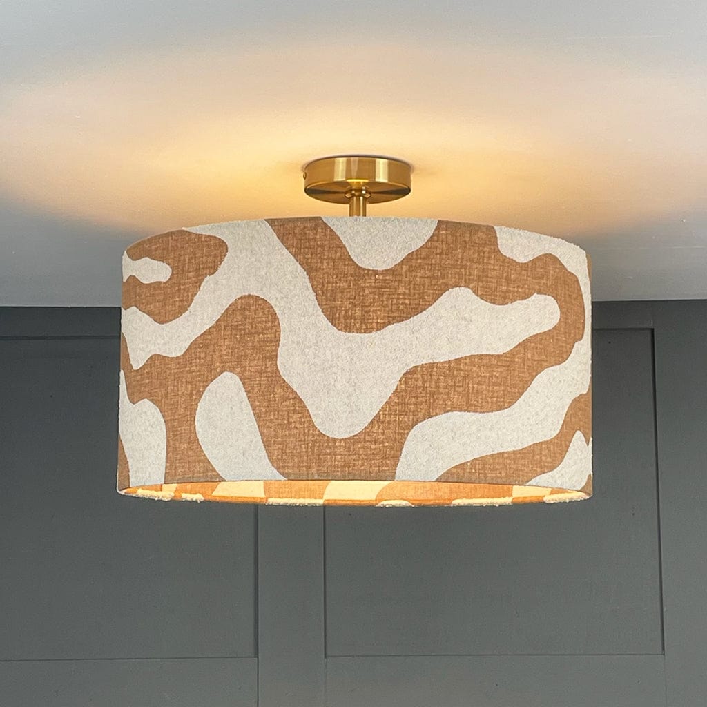 Sigrid Sandstone Boucle Shade with Frosted Lining