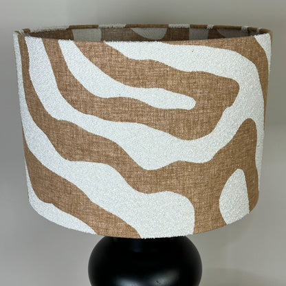 Black Isle Table Lamp with Sigrid Sandstone Shade