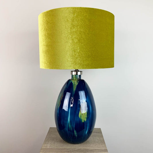 Sky Ikela Table Lamp with Velvet Shade