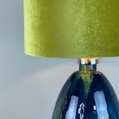 Sky Ikela Table Lamp with Velvet Shade