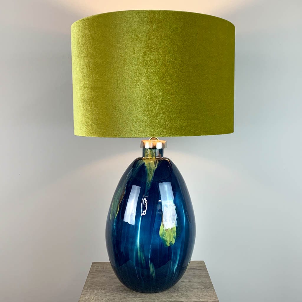 Sky Ikela Table Lamp with Velvet Shade