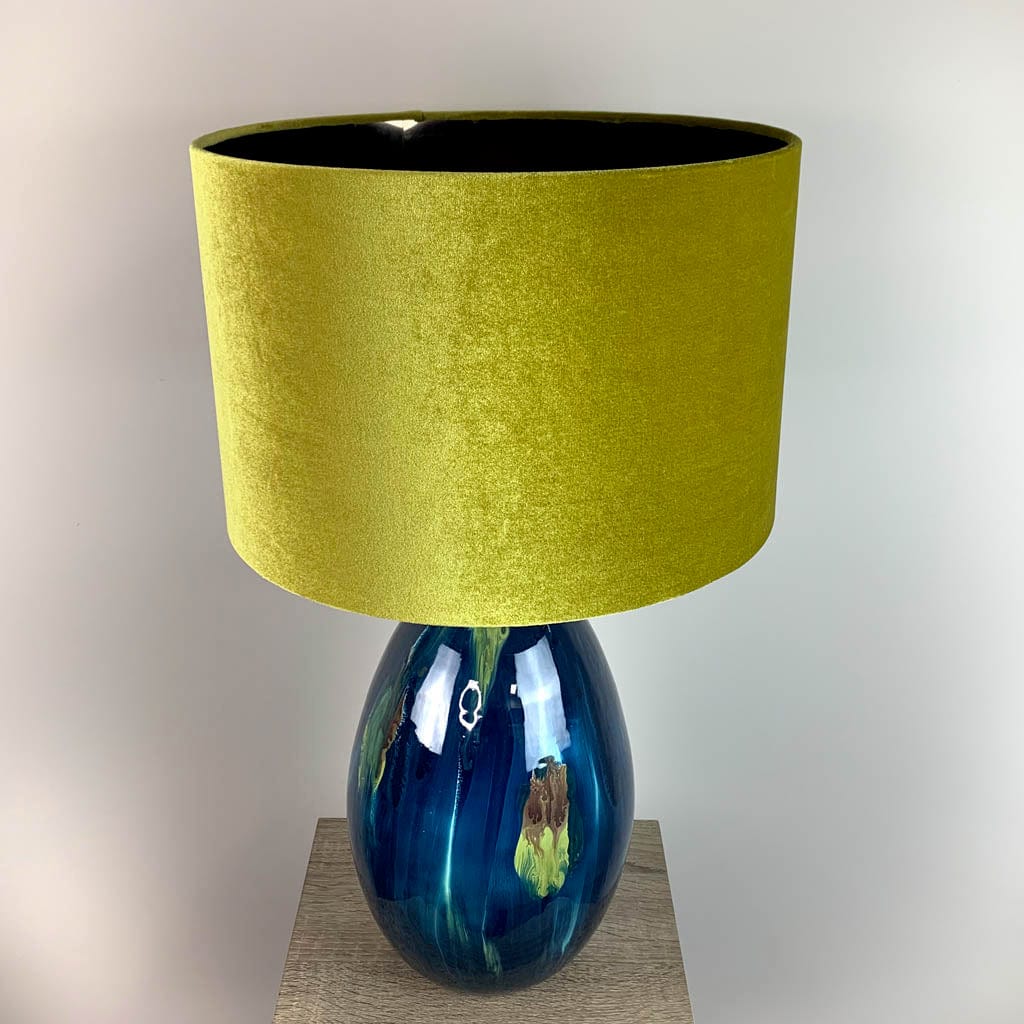 Sky Ikela Table Lamp with Velvet Shade