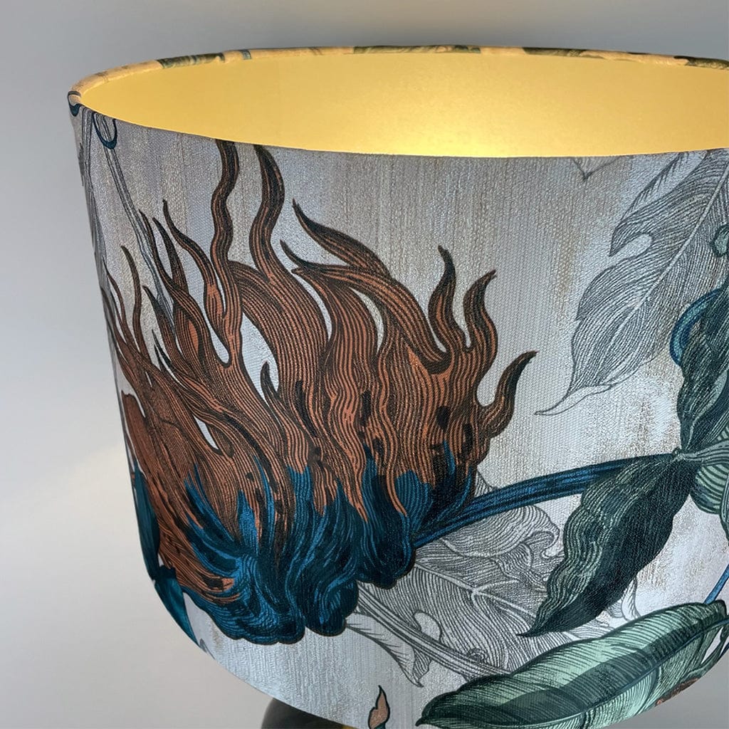 Sky Ikela Table Lamp with Timorous Beasties Epic Botanic Shade