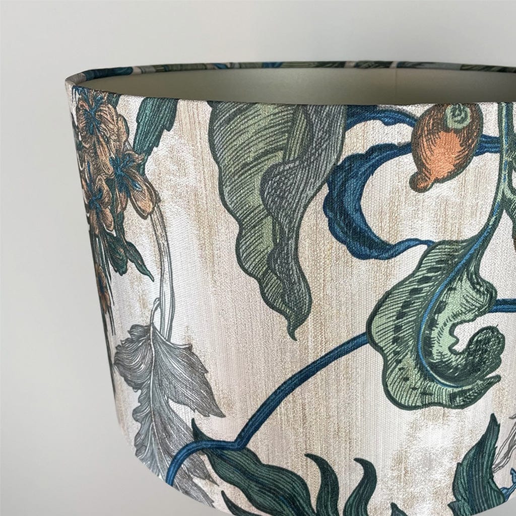 Sky Ikela Table Lamp with Timorous Beasties Epic Botanic Shade