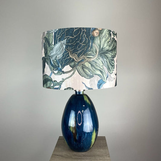 Sky Ikela Table Lamp with Timorous Beasties Epic Botanic Shade