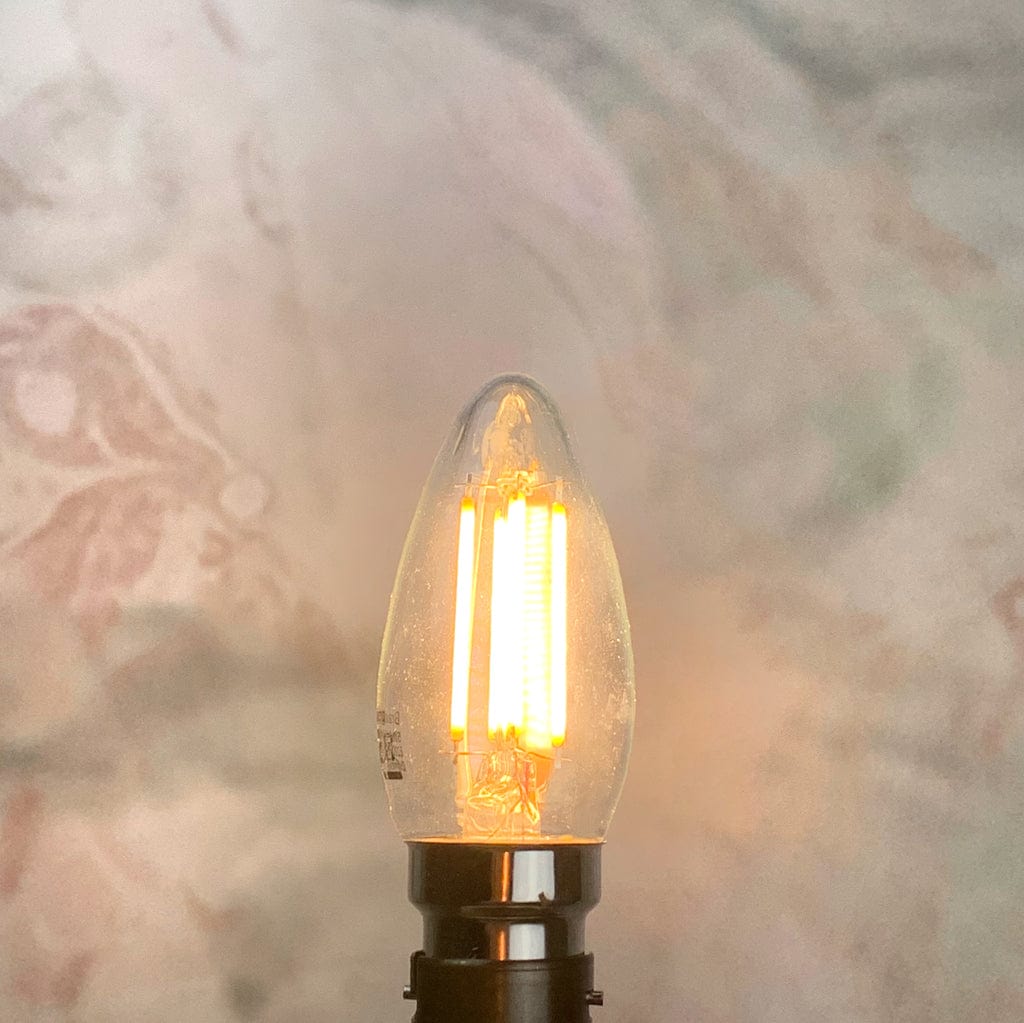 B22 Clear Candle 4.5W Dimmable LED