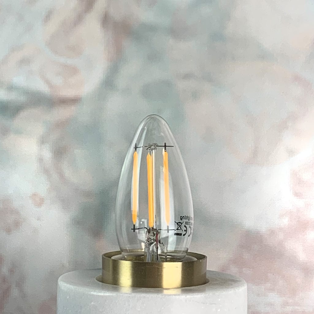 E27 Clear Candle 5W Dimmable LED