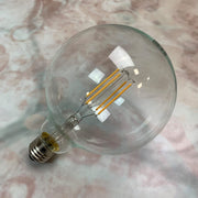 E27 Clear 125mm Globe 8W Dimmable LED