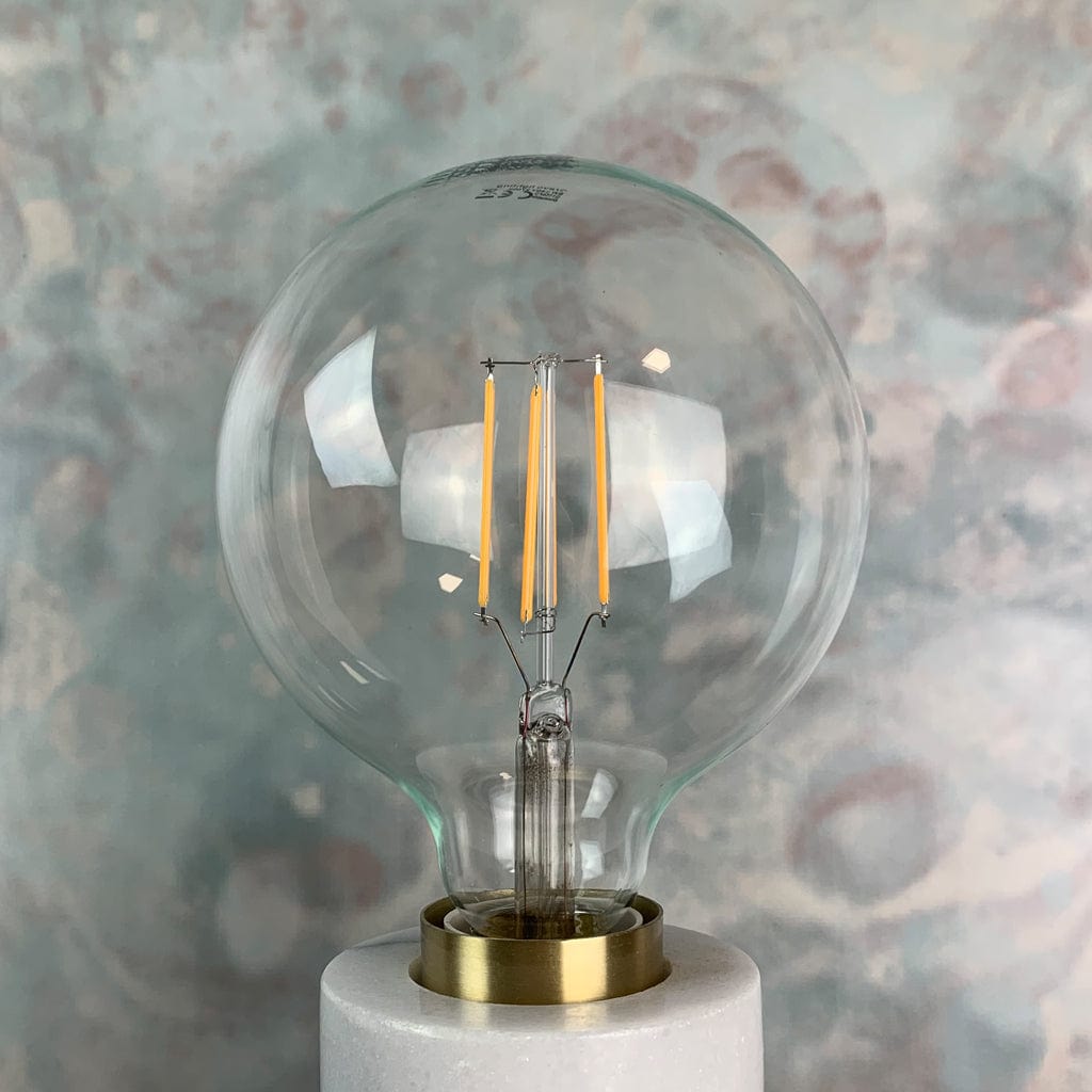 E27 Clear 125mm Globe 8W Dimmable LED