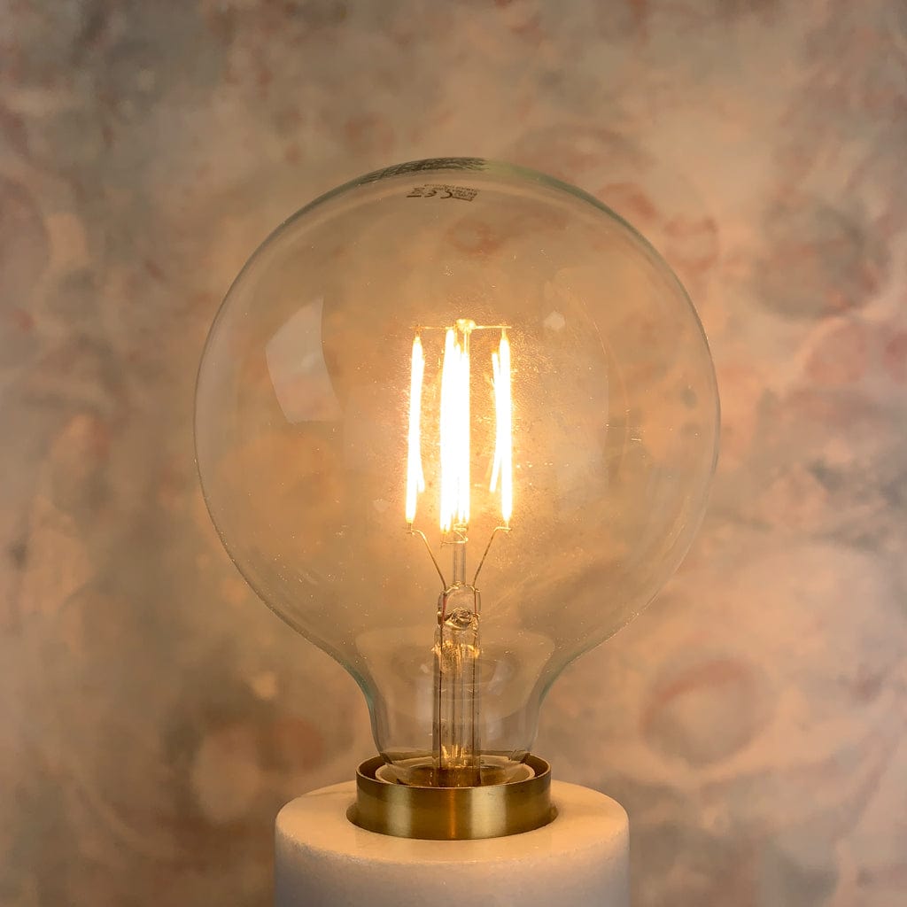 E27 Clear 125mm Globe 8W Dimmable LED