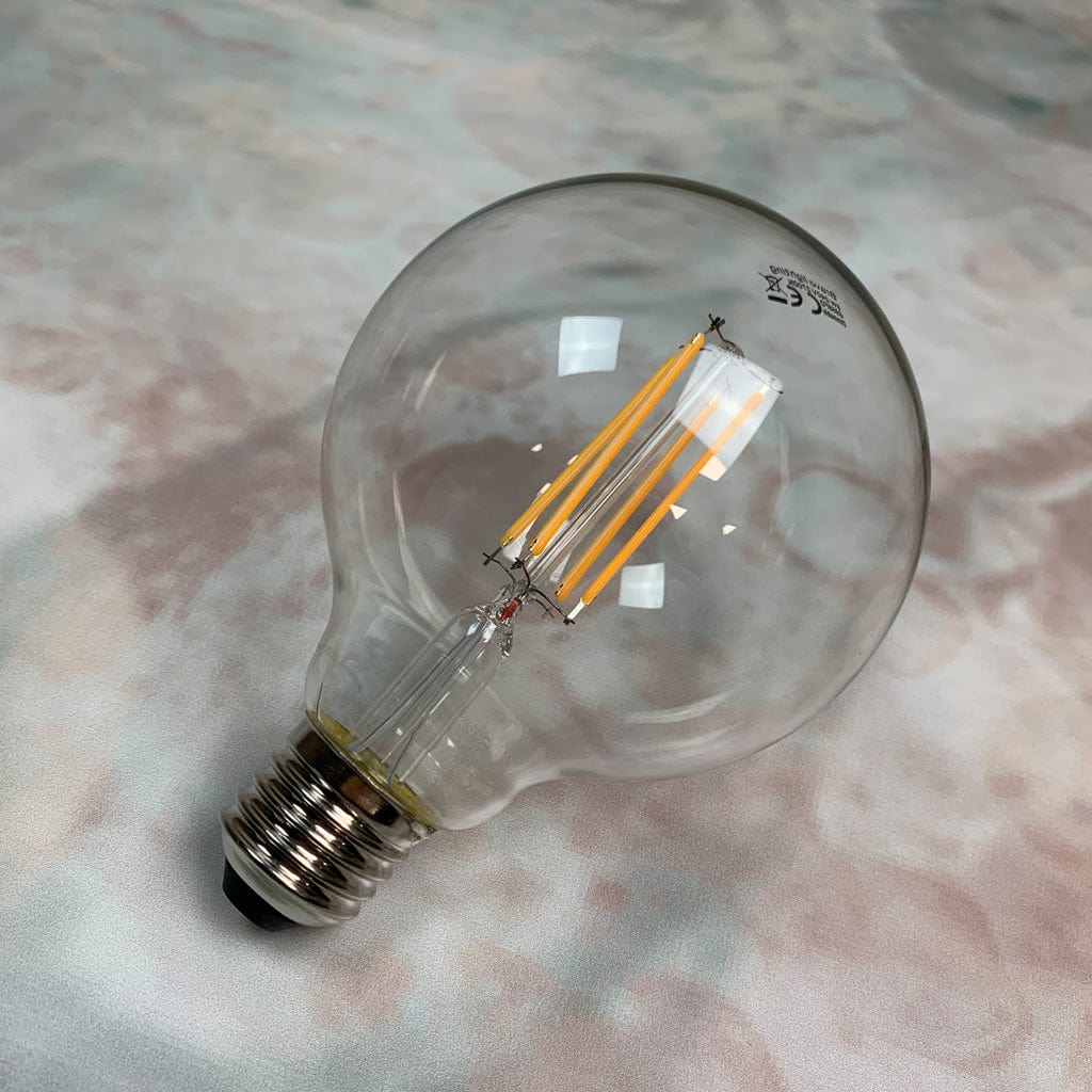 E27 Clear 95mm Globe 8W Dimmable LED
