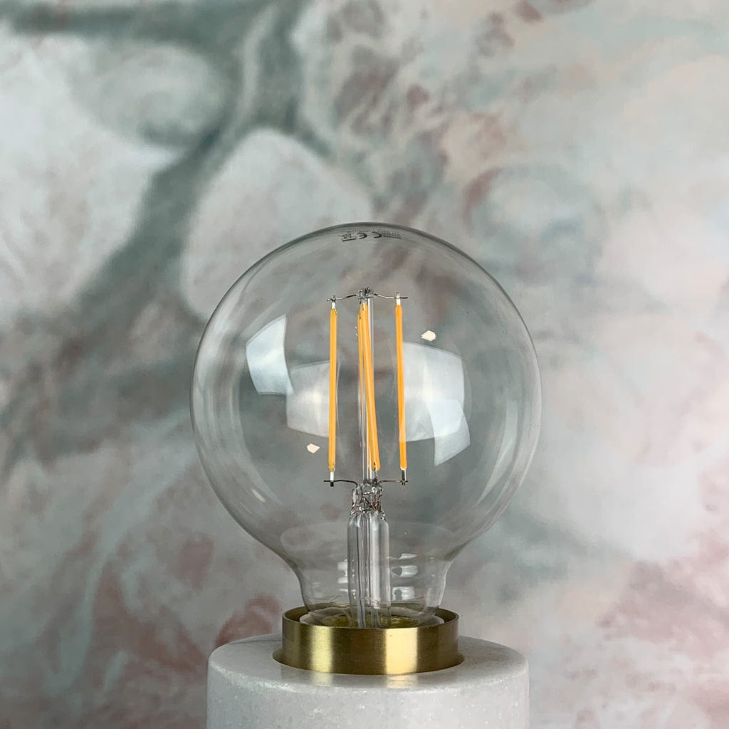 5 x E27 Clear 95mm Globe Dimmable Bundle