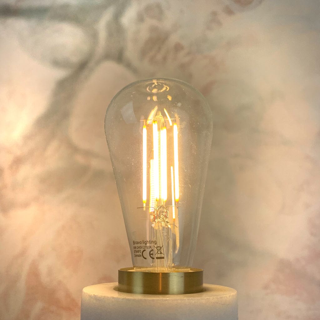 E27 Clear Rustika 8W Dimmable LED