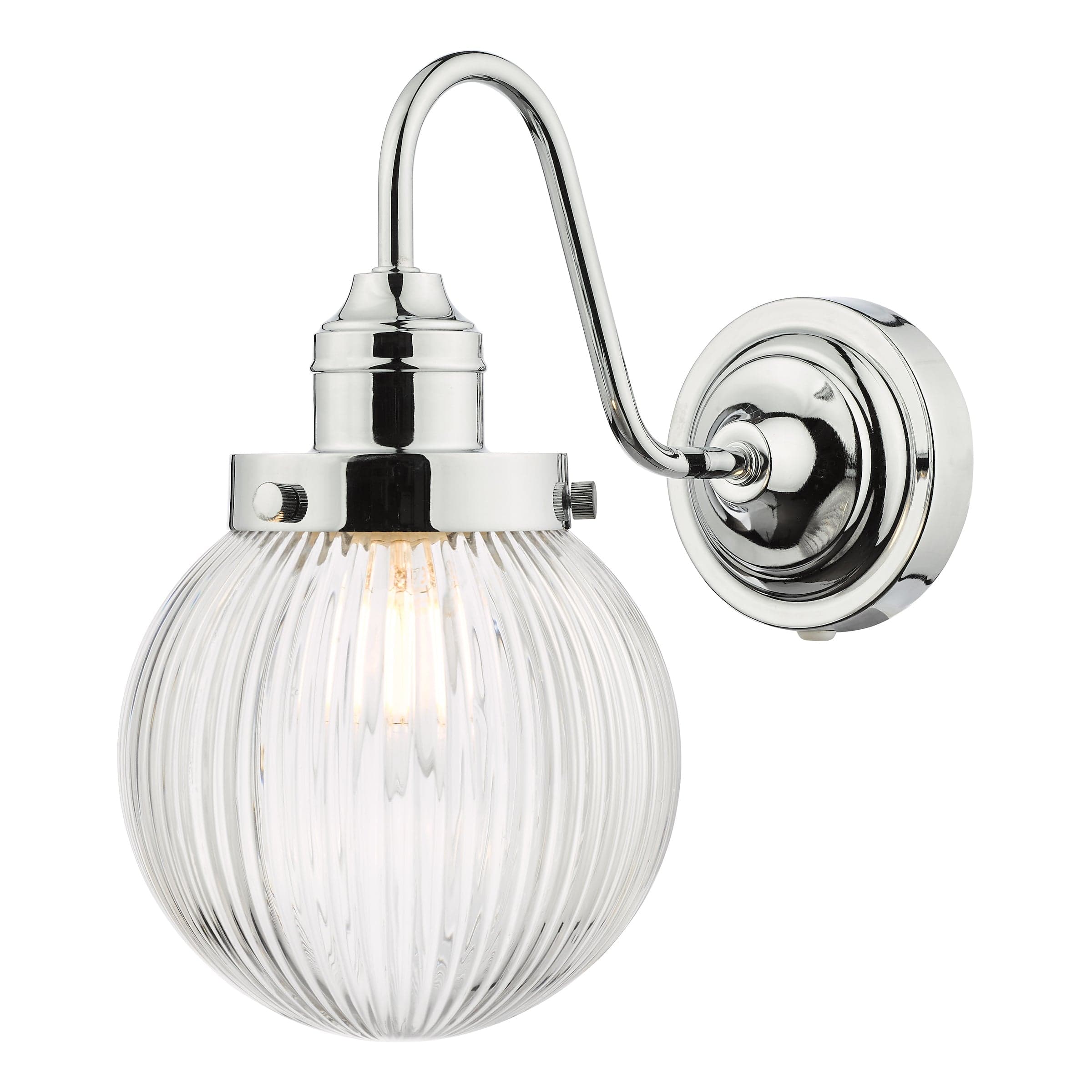 Rama Polished Chrome Bathroom Wall Light