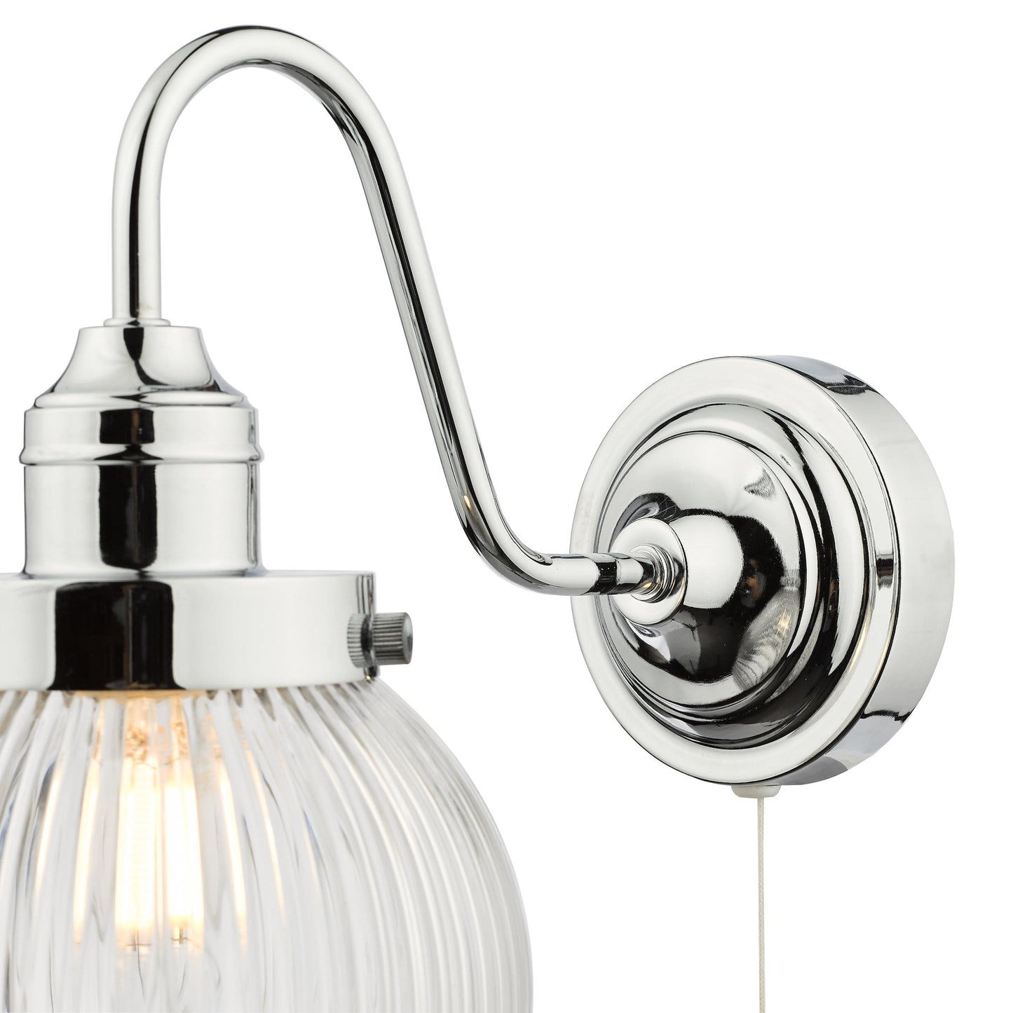 Rama Polished Chrome Bathroom Wall Light