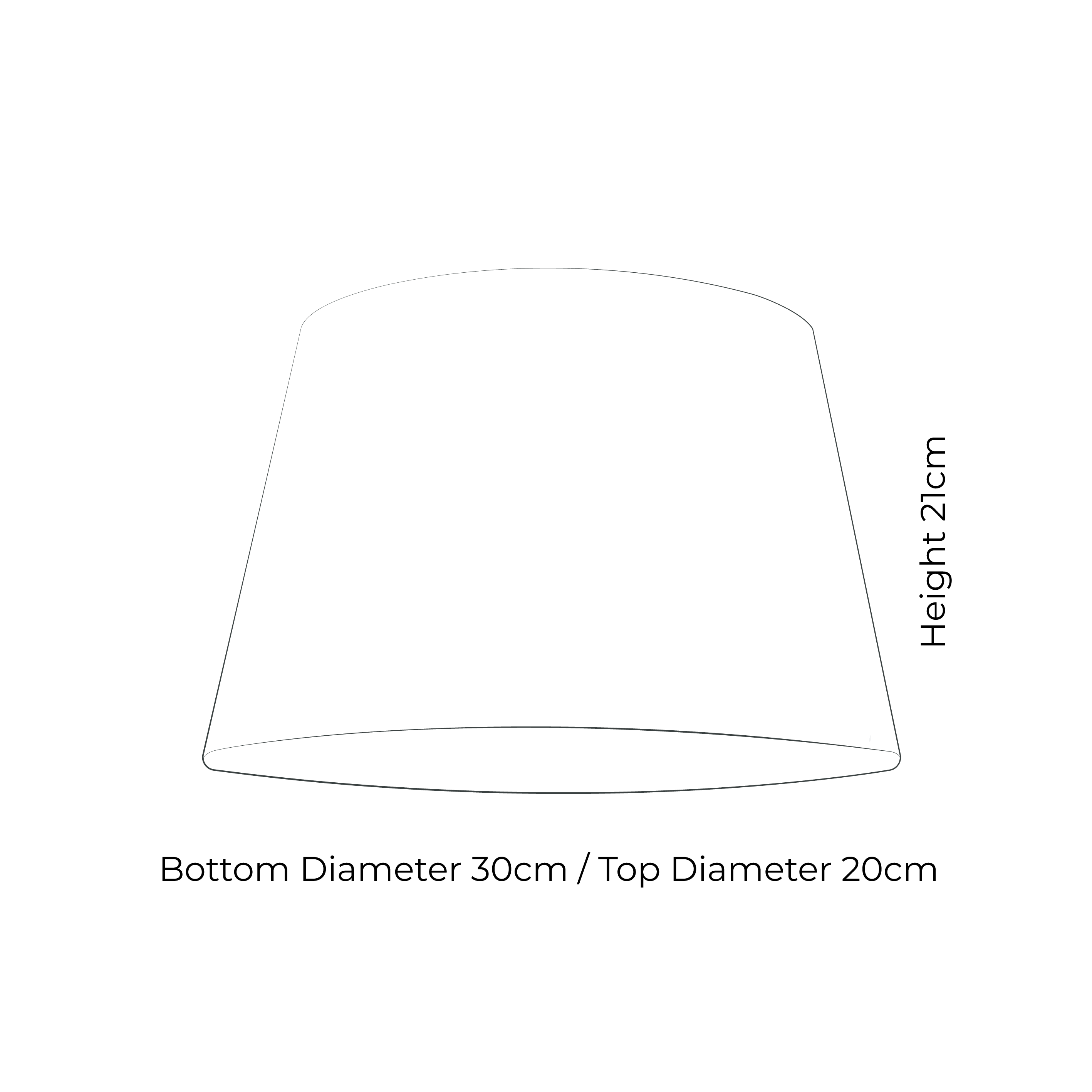 Tapered Drum Lampshade 30cm