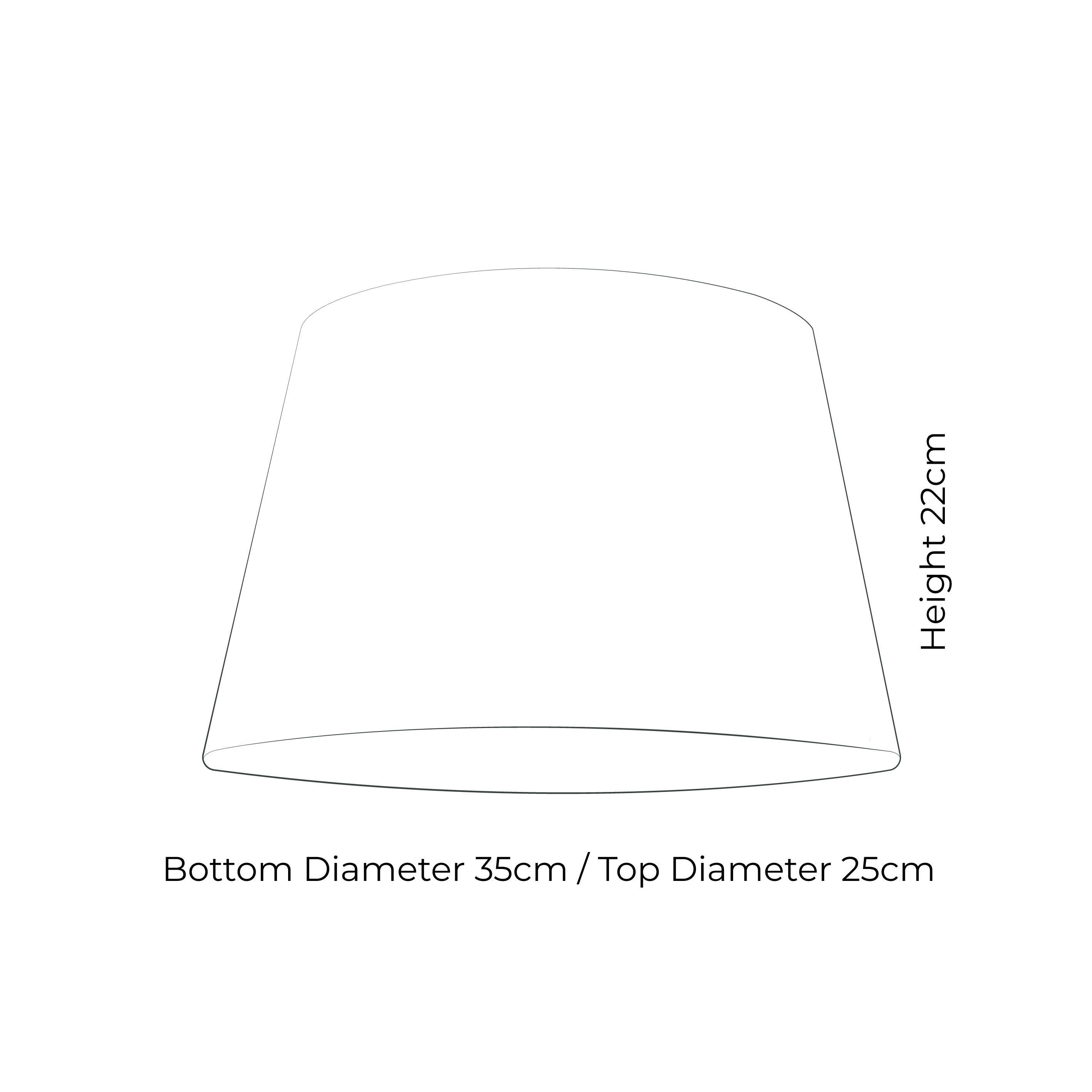 Tapered Drum Lampshade 35cm
