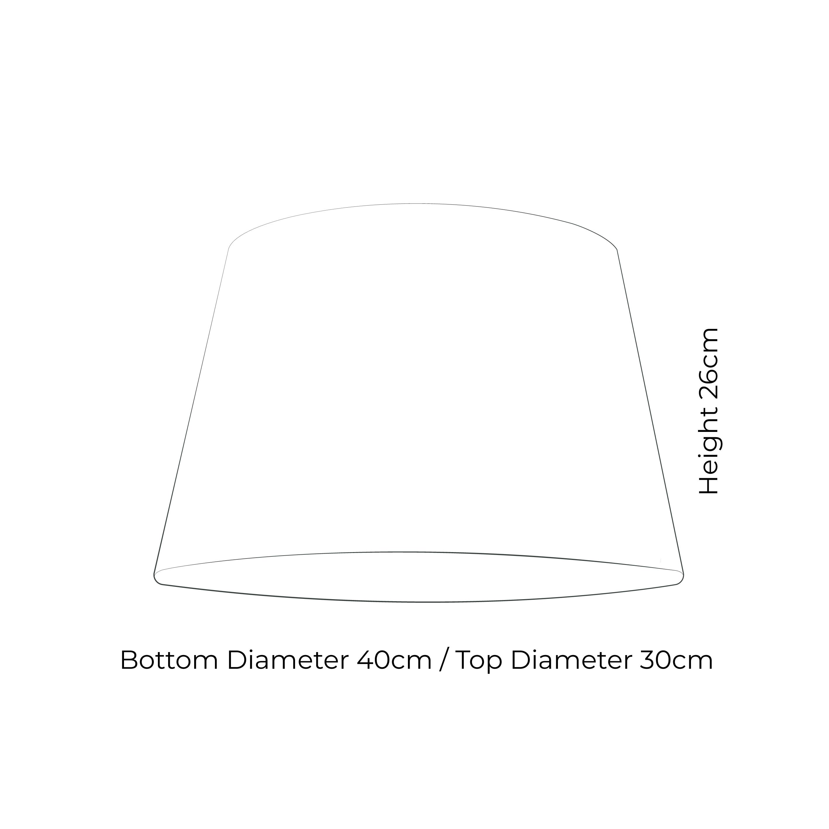 Tapered Drum Pendant Lampshade 40cm