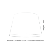 Tapered Drum Pendant Lampshade 50cm