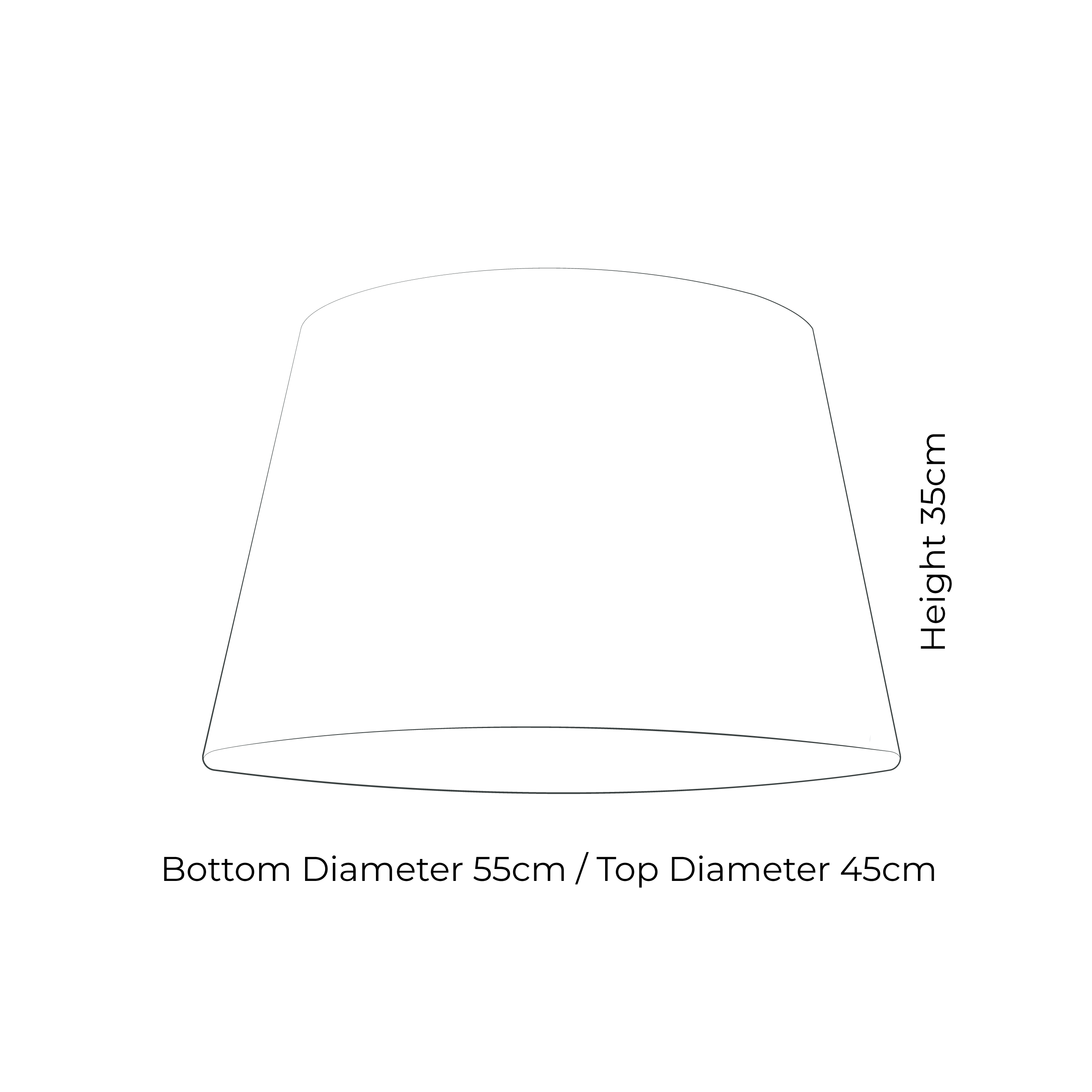 Tapered Drum Lampshade 55cm