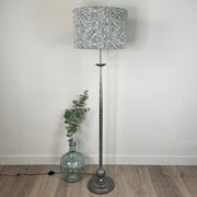 Telford Antique Silver Floor Lamp Base Only