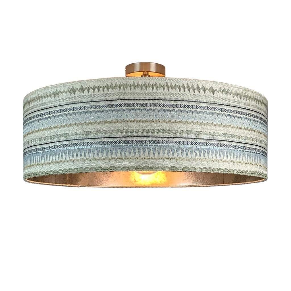 Mikado Pendant Shade with Anthology Oxidise Lining in Mink