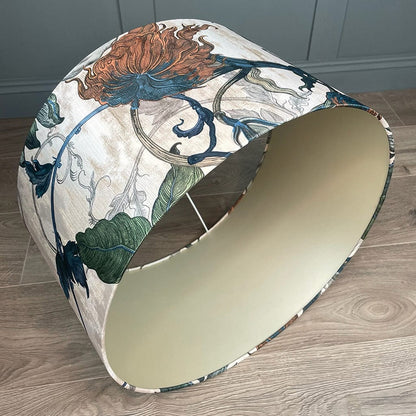 Timorous Beasties Epic Botanic Drum Shade with Champagne Lining