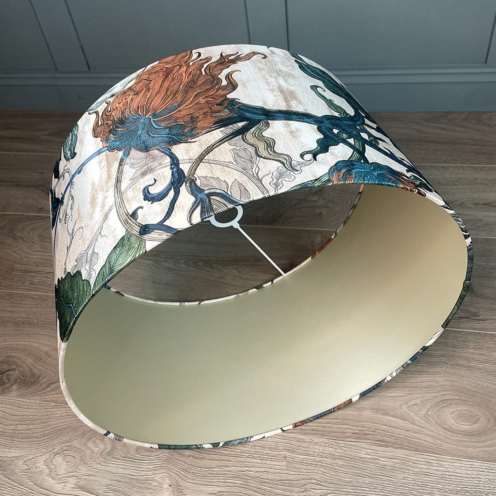 Timorous Beasties Epic Botanic Drum Shade with Champagne Lining