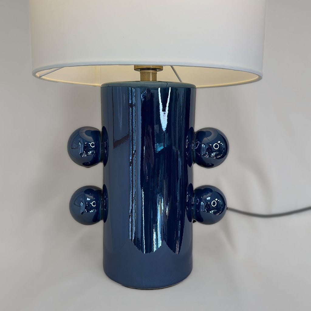 Tisha Blue Table Lamp With Shade