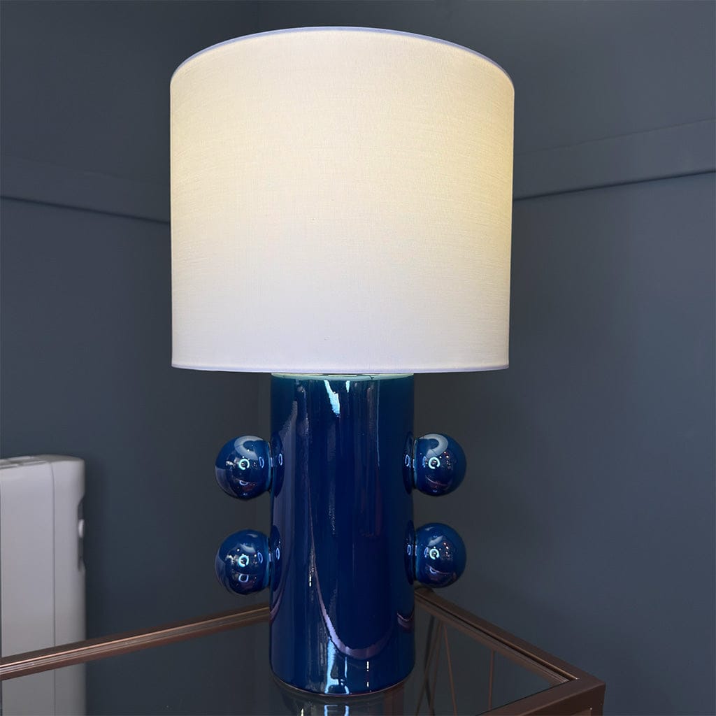 Tisha Blue Table Lamp With Shade