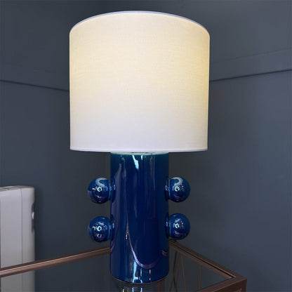 Tisha Blue Table Lamp With Shade