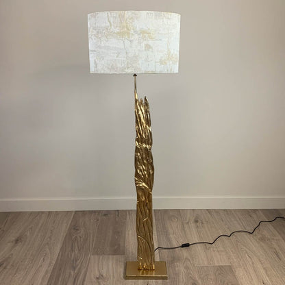 Trident Large Gold Floor Lamp